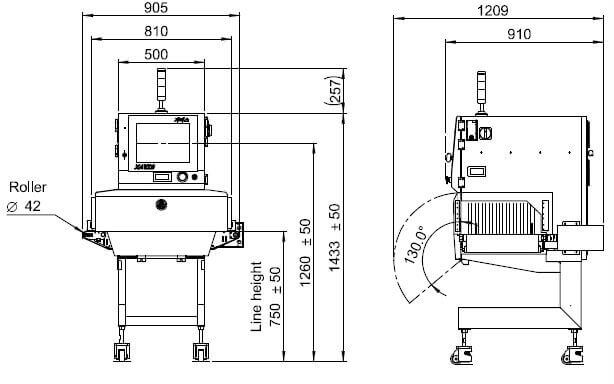 Габариты XAVIS FSCAN 4280D