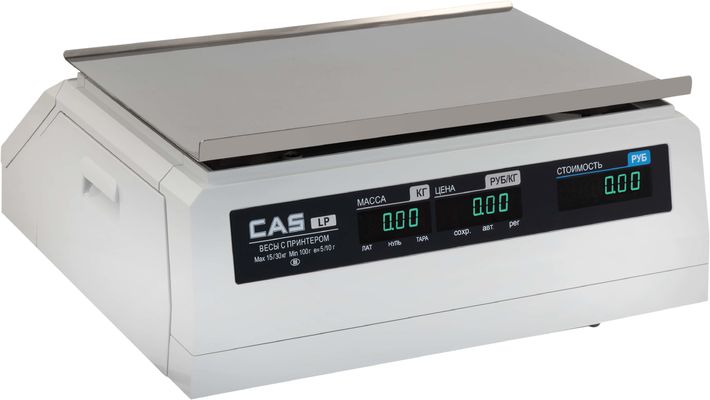 Весы CAS LP-15 (1.6), цена 112 534 руб. - Торговые весы с печатью этикеток