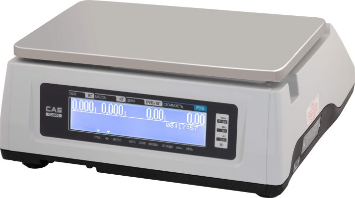 Весы CAS CL3000-15B, цена 77 222 руб. - Торговые весы с печатью этикеток